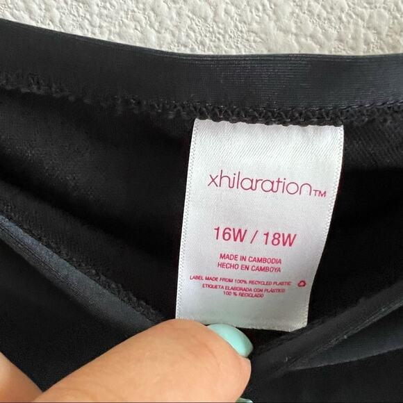 NWT Xhilaration Side Tie Black High Waist Bikini Bottoms Swim Separates 16W - Picture 6 of 8
